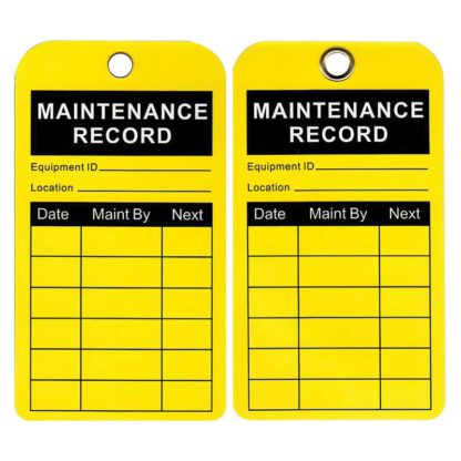 Maintenance Record Tags