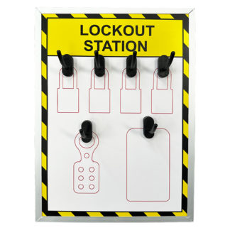 6 Hook Lockout Shadow Board