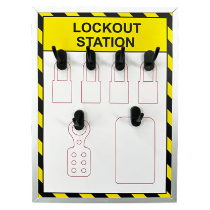 6 Hook Lockout Shadow Board