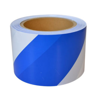Blue/White Hazard Tape