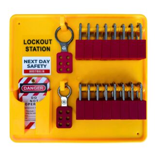 Open Lockout Station Kit with 16 Padlocks