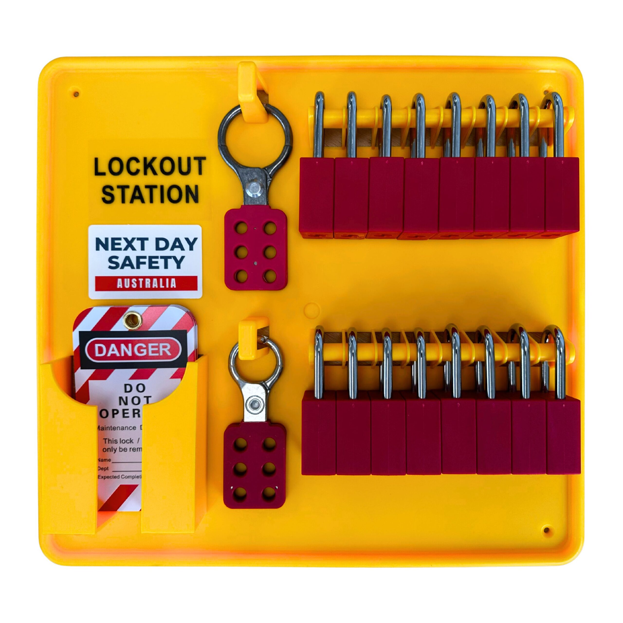 Open Lockout Station Kit with 16 Padlocks