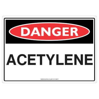Danger Acetylene Sign