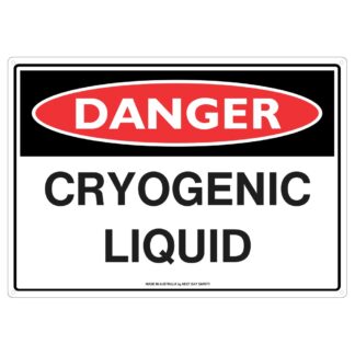 Danger Cryogenic Liquid Safety Sign