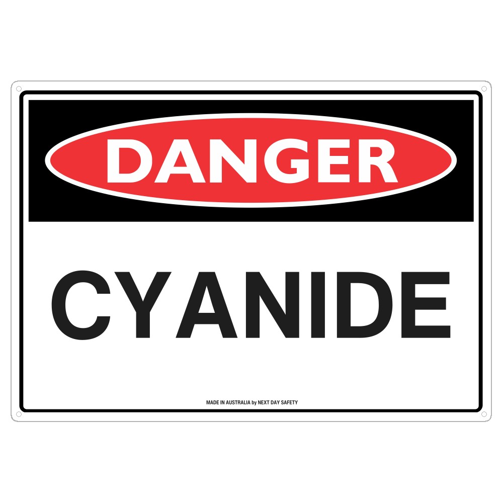 Danger Cyanide Safety Sign