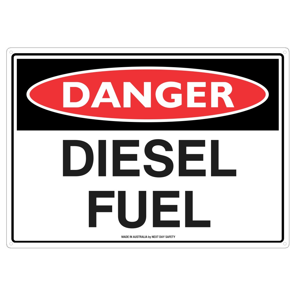 Danger Diesel Fuel Sign