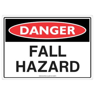 Danger Fall Hazard Safety Sign