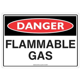 Danger Flammable Gas Safety Sign