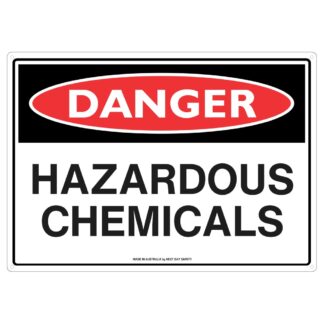 Danger Hazardous Chemicals Safety Sign
