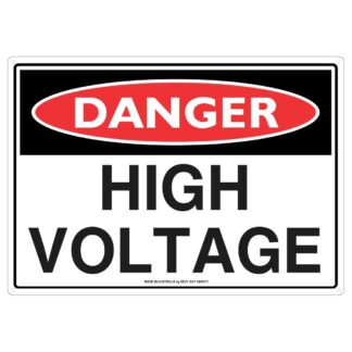 Danger High Voltage Safety Sign