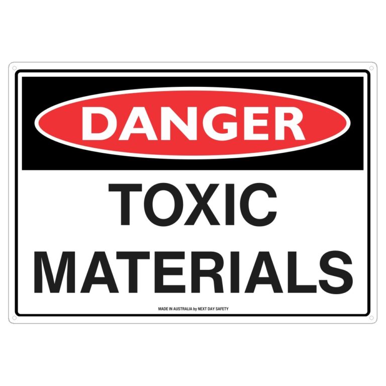 Toxic Content. Sign Danger Toxic Materials Sign - Next Day Safety