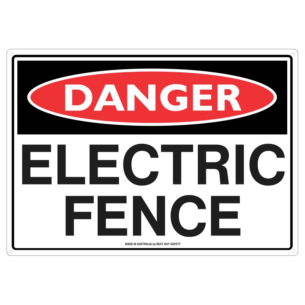 Danger Electric Fence Safety Sign