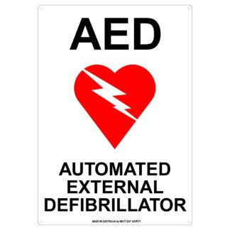 AED Automated External Defibrillator Sign
