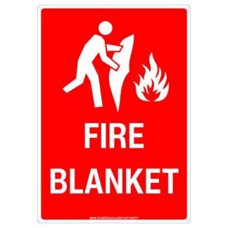 Fire Blanket Safety Sign for Emergency Identification
