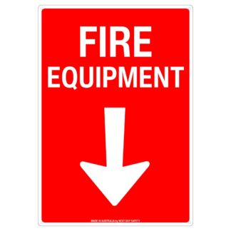 Fire Equipment Directional Sign