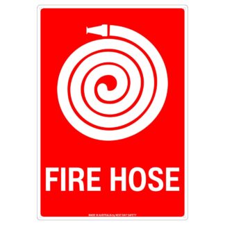 Fire Hose Location Sign – Red And White Safety Sign