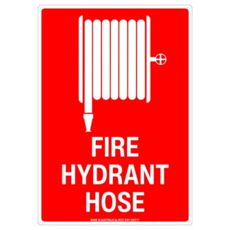 Fire Hydrant Hose Safety Sign