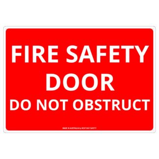 Fire Safety Door Do Not Obstruct Sign