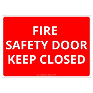 Fire Safety Door Keep Closed Sign