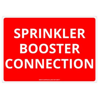 Sprinkler Booster Connection Sign