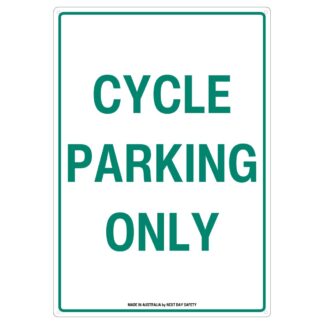 Cycle Parking Only Sign - Clearly Marked Bicycle Parking Area
