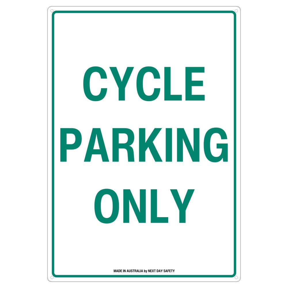 Cycle Parking Only Sign - Clearly Marked Bicycle Parking Area
