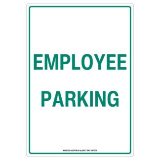Employee Parking Sign For Designated Staff Parking Areas