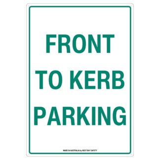 Front To Kerb Parking Sign
