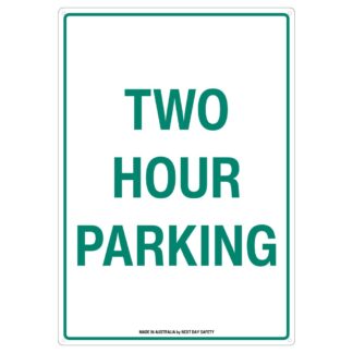 Two Hour Parking Sign