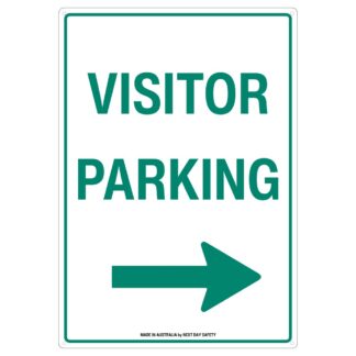 Visitor Parking Right Arrow Sign