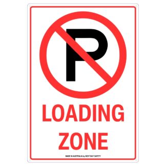 No Parking Loading Zone Sign
