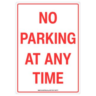No Parking At Any Time Sign