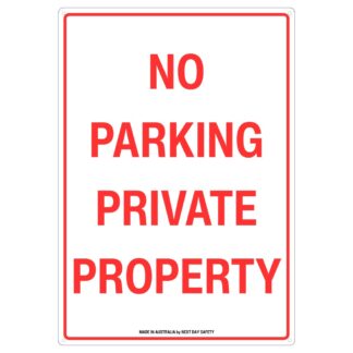 No Parking Private Property Sign