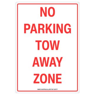 No Parking Tow Away Zone Sign