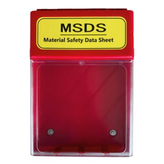 MSDS Storage Box Clear Front