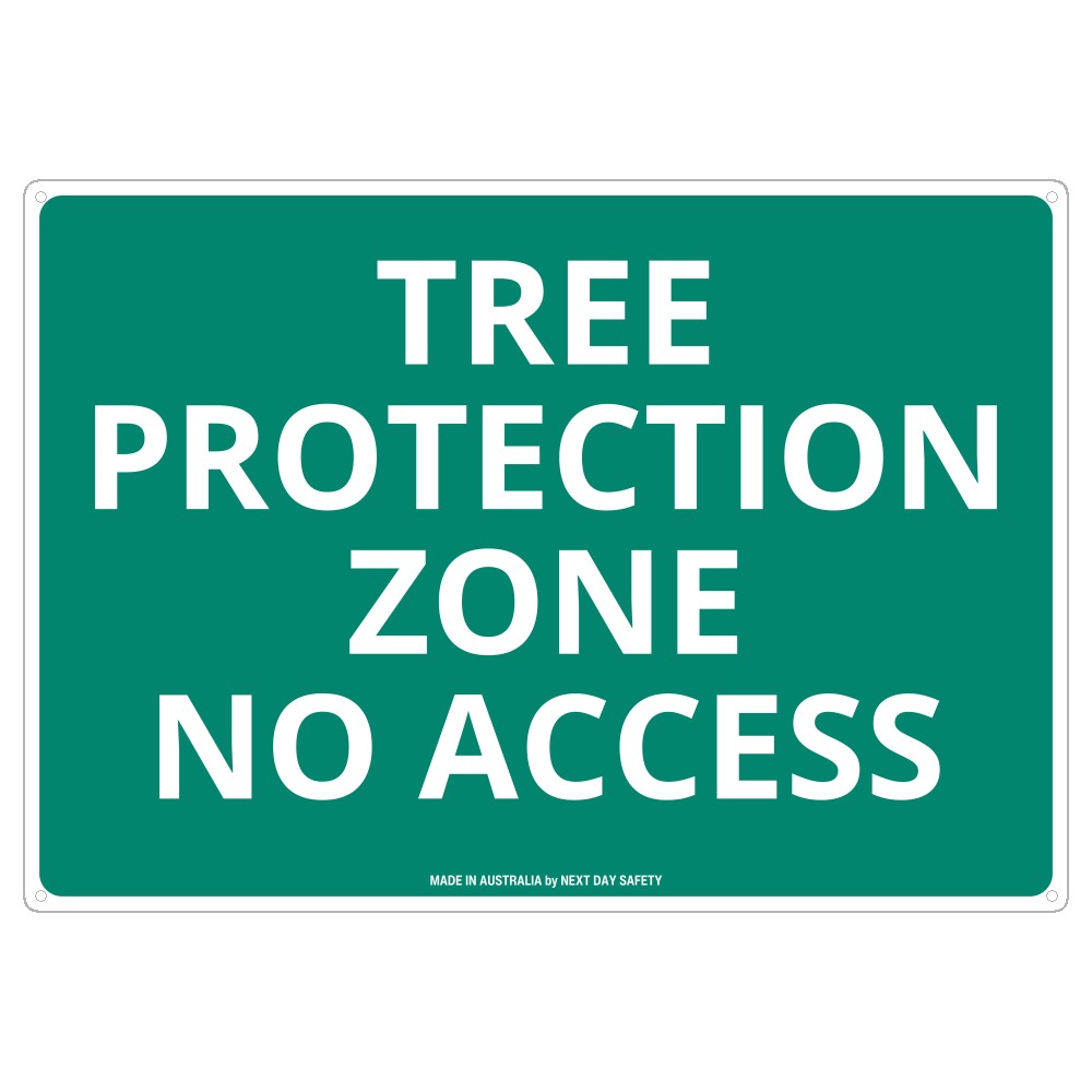 Tree Protection Zone No Access Sign