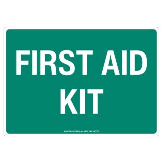 First Aid Kit Sign – Green and White