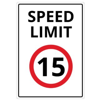 Speed Limit 15 Sign