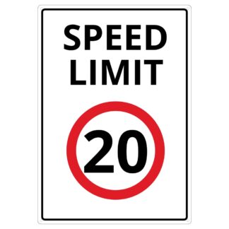 Speed Limit 20 Sign