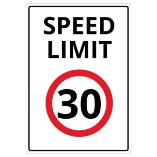 Speed Limit 30 Sign For Workplaces And Private Roads